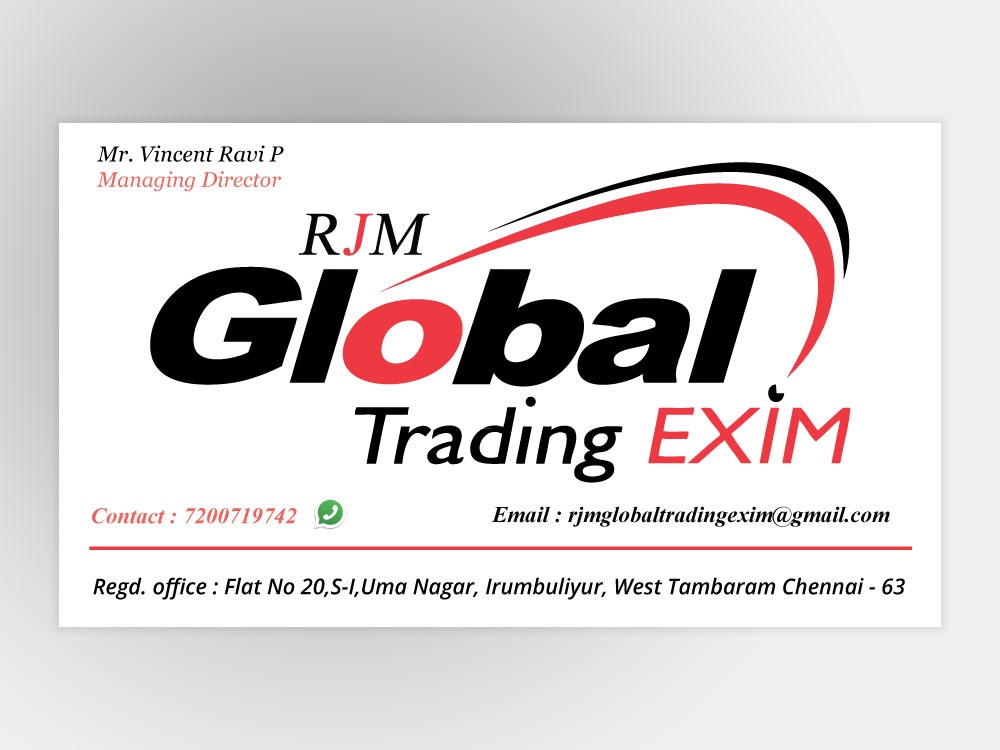 Business Card For Global Trade